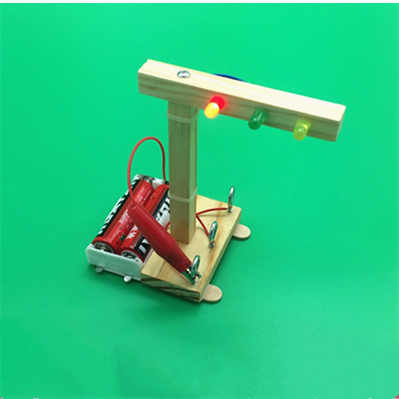小学生科学实验教具套装 DIY红绿灯科技小制作stem儿童手工材料包