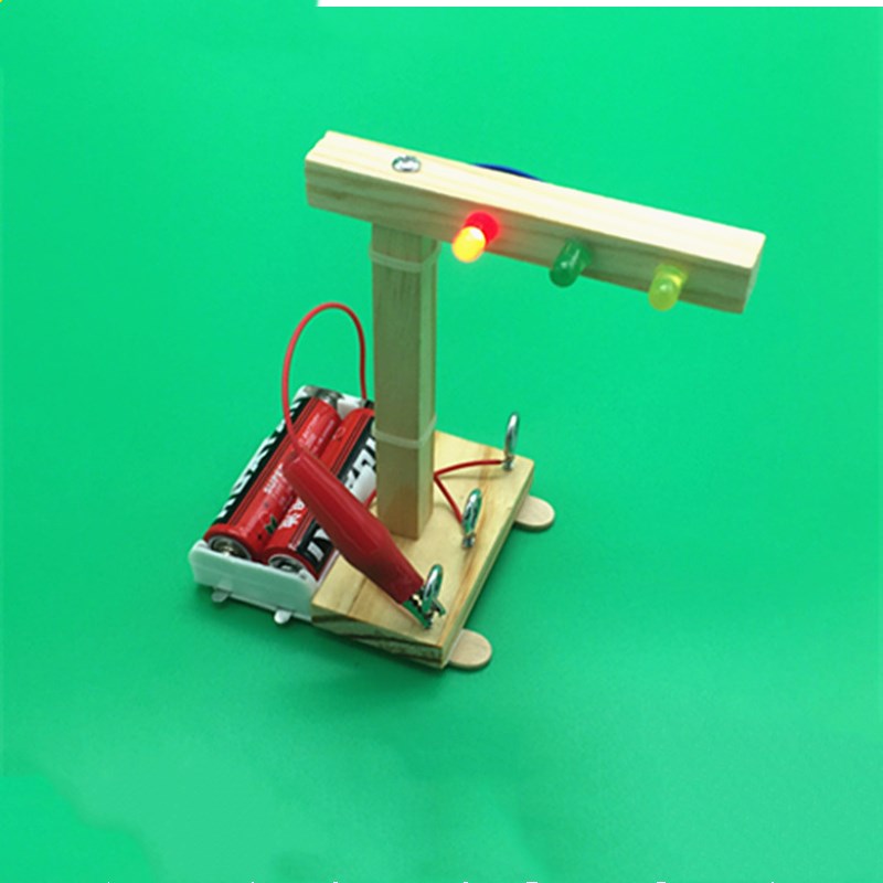 小学生科学实验教具套装 DIY红绿灯科技小制作stem儿童手工材料包