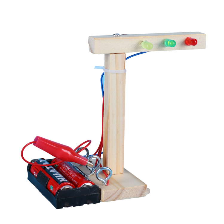 小学生科学实验教具套装 DIY红绿灯科技小制作stem儿童手工材料包