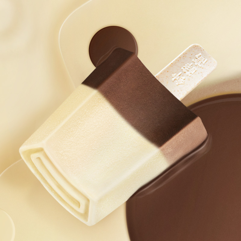 钟薛高雪糕醇心系列10支装冰淇淋 丝绒可可6半半巧巧4