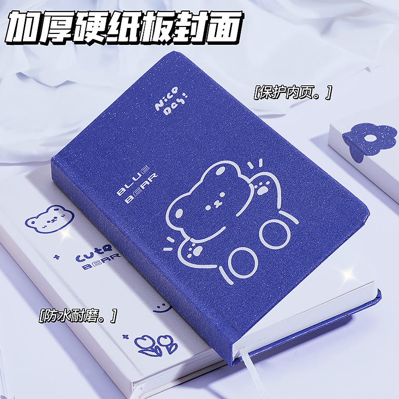 克莱因蓝手账本新款weeks网格日程周计划本硬壳记事本方格笔记本