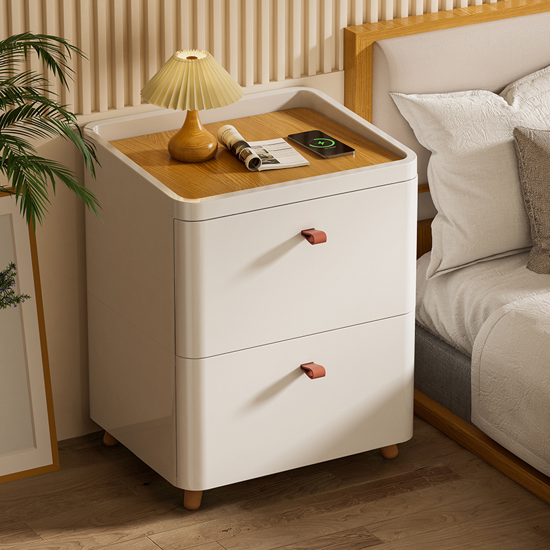 兴起日式卧室床头柜简约现代北欧风抽屉式收纳柜零食储物箱置物架