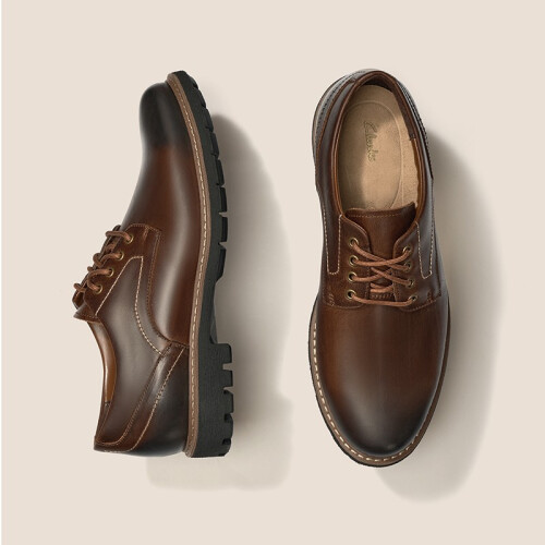 clarks其乐男士商务正装皮鞋德比鞋复古英伦风商务休闲皮鞋男牛皮耐磨