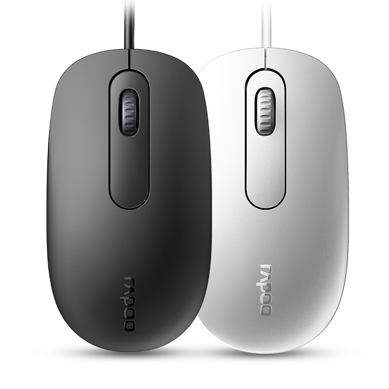 雷柏N100/N200有线鼠标电脑笔记本USB鼠标商务办公游戏家用性价比