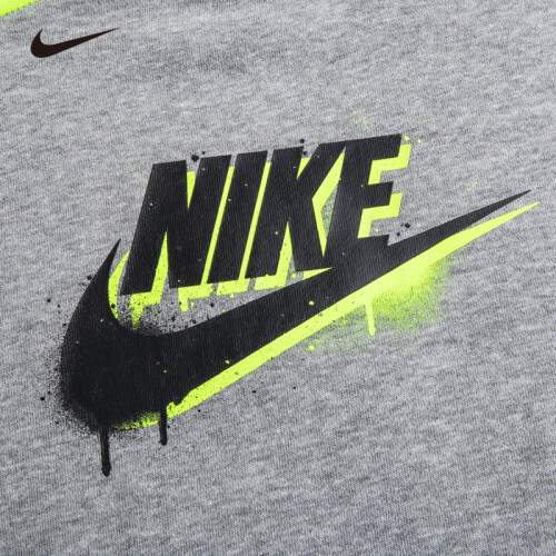 nike耐克小童装男童卫衣长裤2件套秋冬儿童薄绒连帽卫衣裤子套装岩层