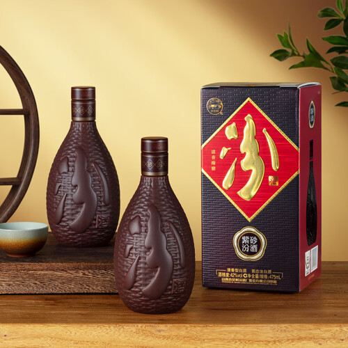 汾酒白酒 汾酒 紫砂 清香型白酒 过节送礼 自饮 宴请 42度 475ml 6瓶