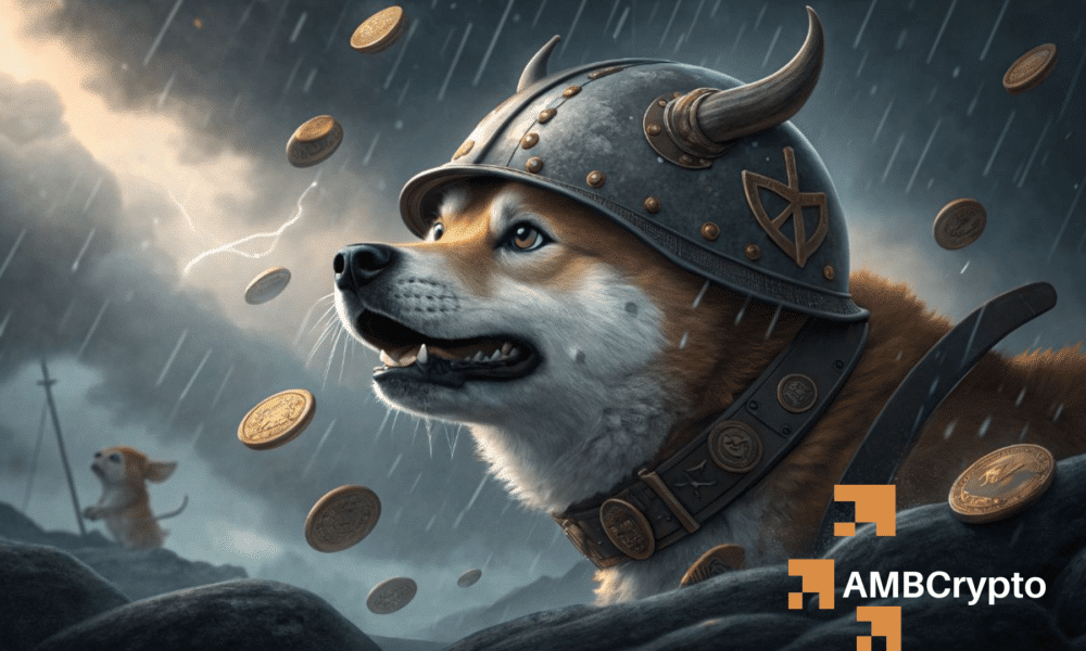 对清算图的研究表明,Floki的流动性集群低于其新闻时间价格