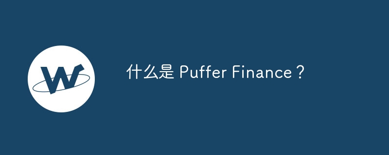 什么是 puffer finance?