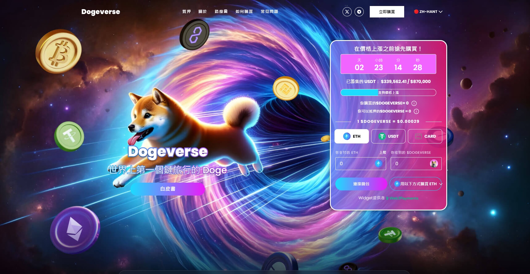 跨链迷因币Dogeverse一天获30万美元融资　在4月Doge日爆发增长100倍？