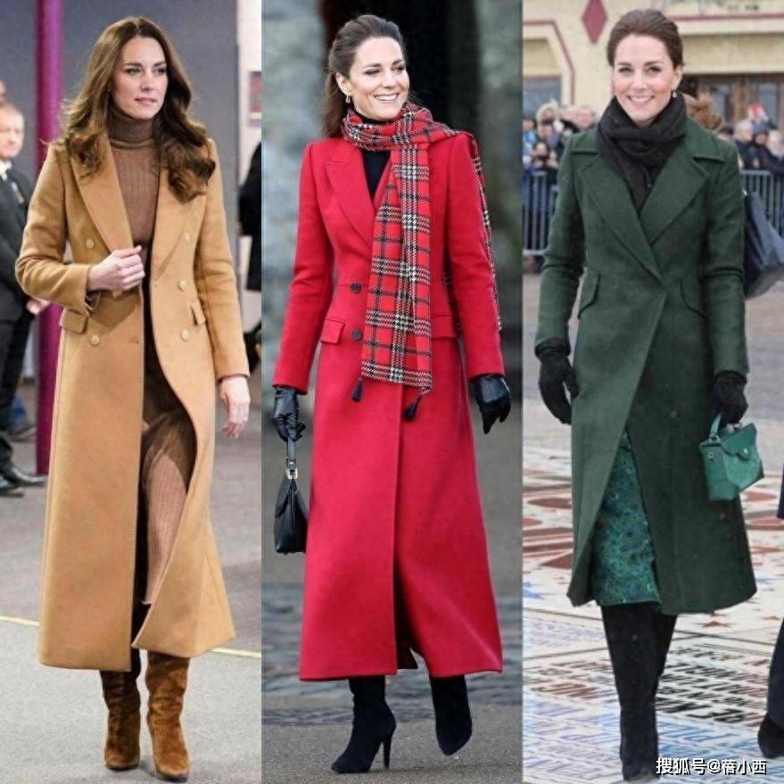 看凯特王妃穿大衣，我悟了：配裙子、不配阔腿裤，穿长筒靴才高级
