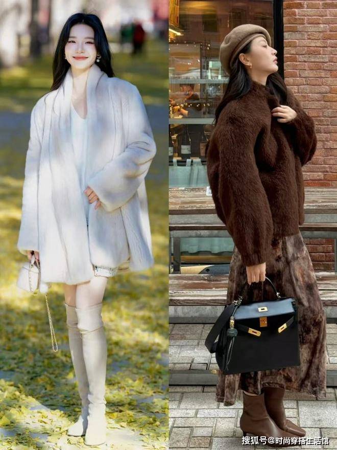 立冬后才发现：今年这4件“加绒外套”又火了，这样穿保暖又高级