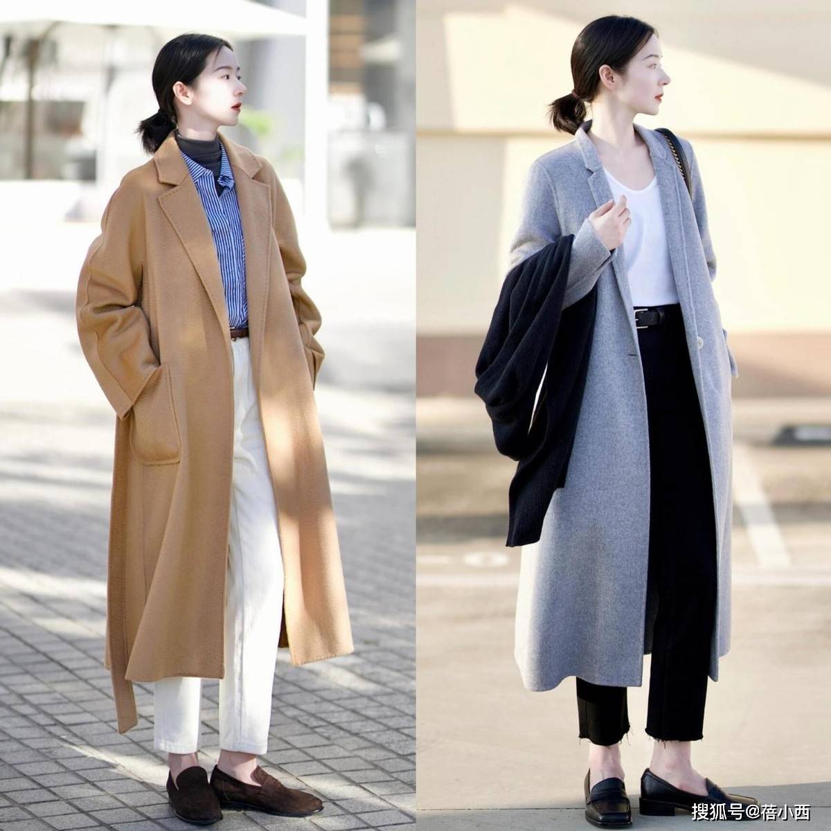 “大衣+乐福鞋、奶茶鞋”才是秋冬最时髦穿搭，这样穿好看爆了！