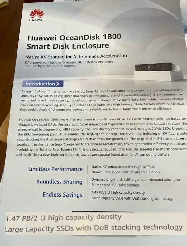 华为新封装技术打造122TB SSD:规避3D NAND芯片制裁