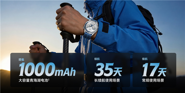 1199元起!荣耀手表6 Plus发布:首发1000mAh电池、35天超长续航