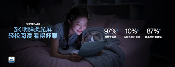 国补价2804元起!OPPO Pad 6发布:3K柔光屏+天玑9500s