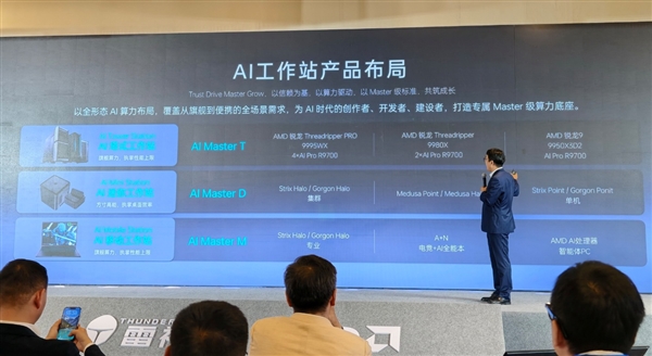 96核撕裂者＋4专业卡领衔！雷神AMD AI工作站集体登场：塔式+迷你+移动全都有