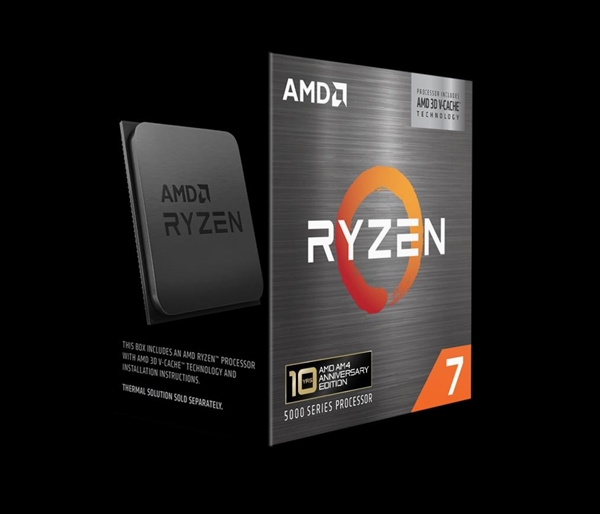 能打i9-14900K！AMD锐龙7 5800X3D十周年纪念版发布：售价2300+元