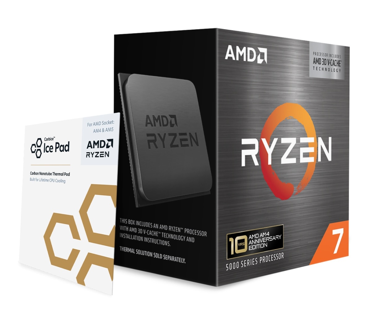 AMD 锐龙 7 5800X3D 十周年纪念版采用与原版不同的台积电 SoIC 键合工艺