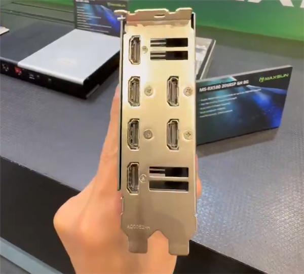 9年前的AMD RX 580显卡重出江湖：六个HDMI接口蔚为壮观