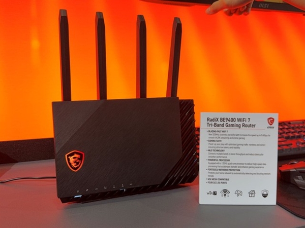 微星首款支持NAS的Wi-Fi 7路由器发布!内置M.2 SSD插槽
