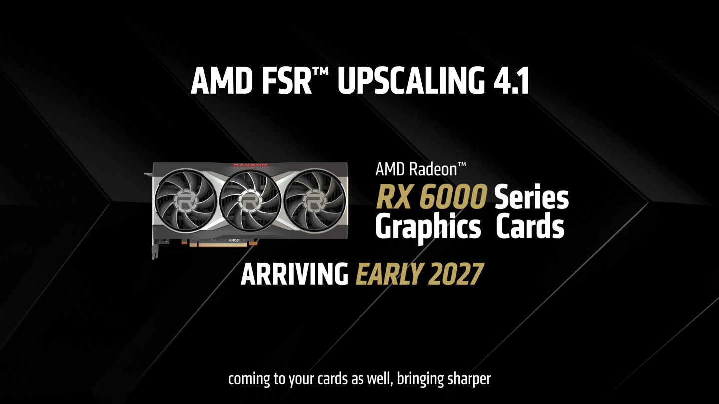 AMD：RX 7000 显卡上基于 INT8 的 FSR 超分辨率 4.1 质量齐平 FP8 版本