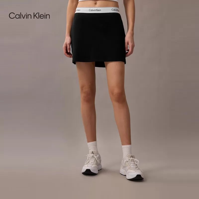 CK运动夏季女士提花腰边美式潮流辣妹户外运动网球裙短裤裙裤