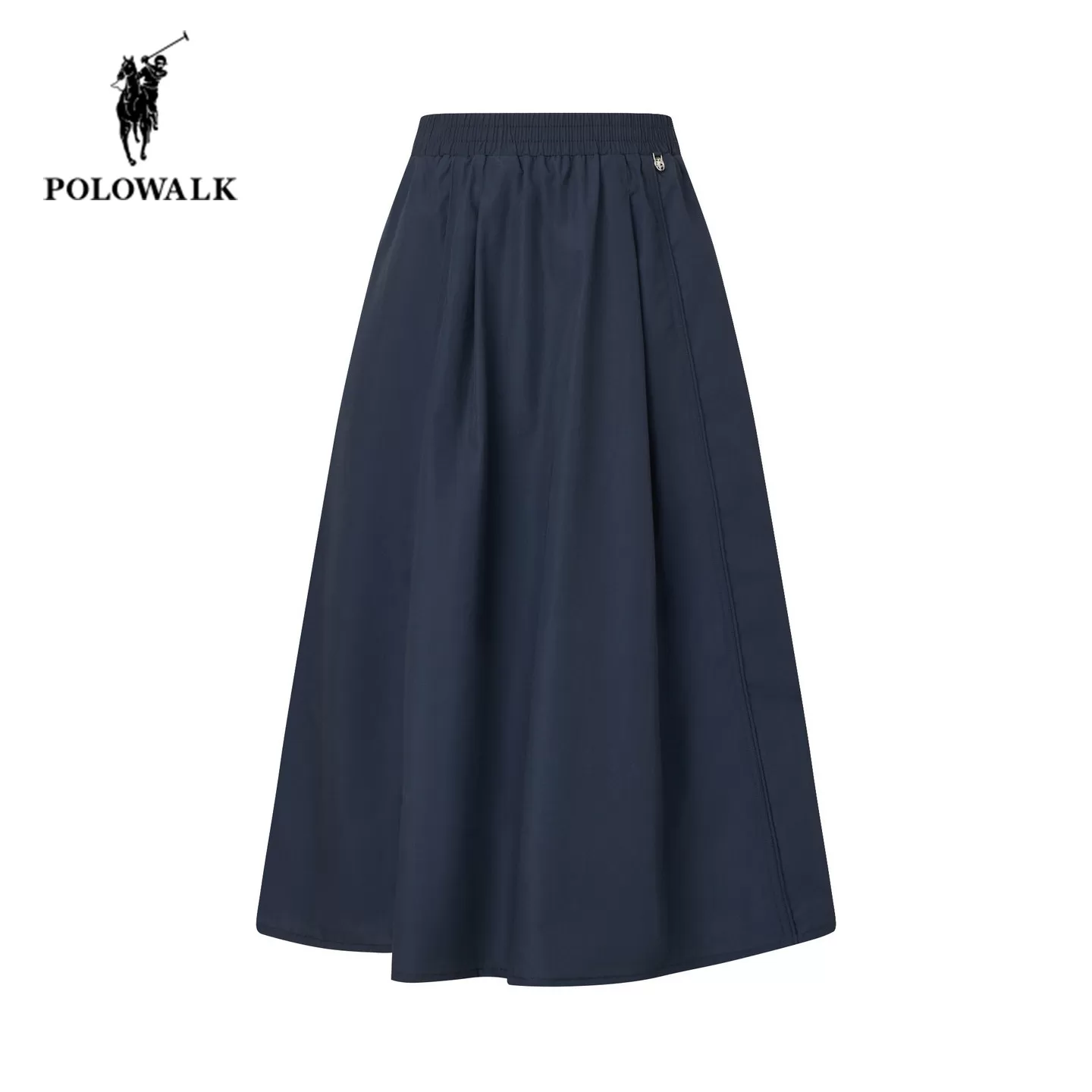 POLOWALK半身裙女夏季新款保罗女装梨型身材显瘦伯克利裙中长裙子
