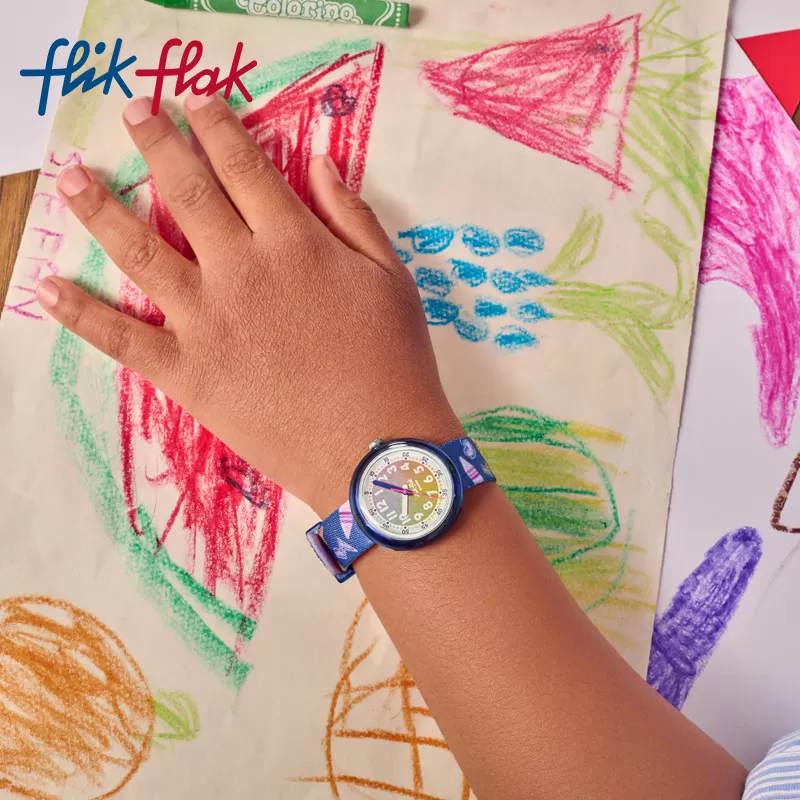 Flik Flak飞菲Swatch集团瑞士儿童手表小学生石英腕表儿童节礼物