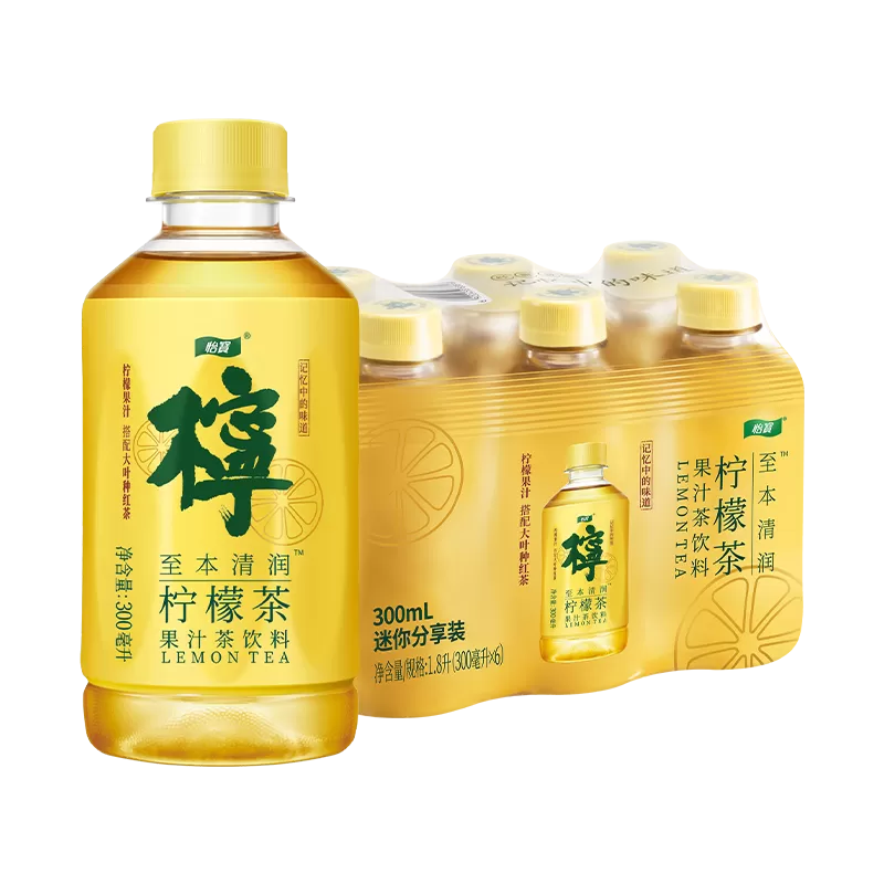 怡宝菊花茶/柠檬茶/酸梅汤枇杷·炖梨水果饮料300ml*6瓶膜包