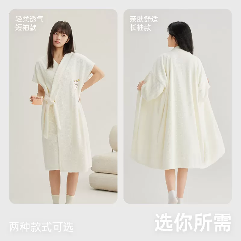 三利浴袍女吸水速干可穿浴巾加厚浴裙睡袍式浴衣2026新款四季通用