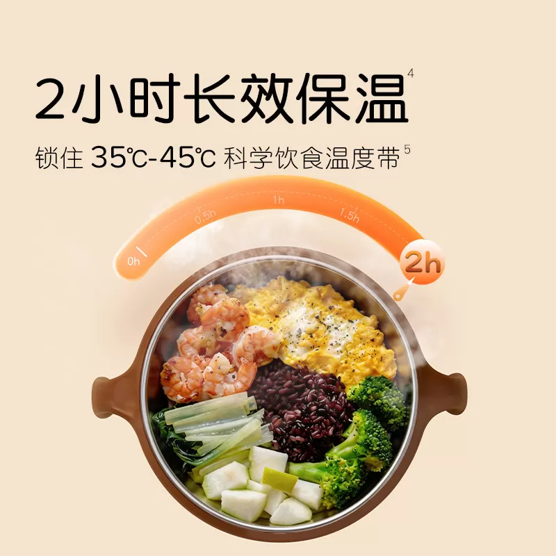 世喜宝宝辅食碗婴儿专用注水保温碗米粉恒温吃饭碗儿童不锈钢工具