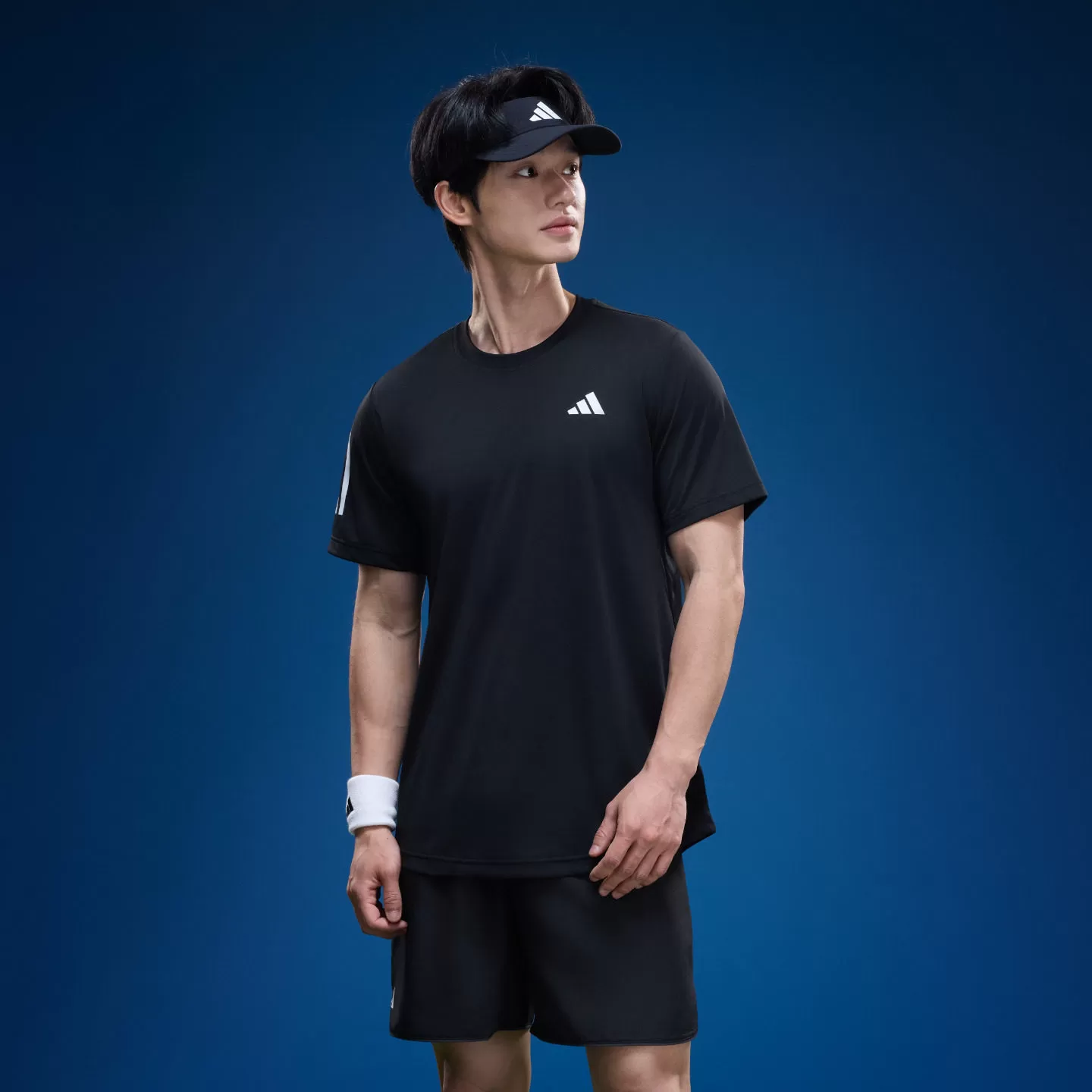 速干舒适网球运动上衣圆领短袖T恤男装夏季adidas阿迪达斯官方