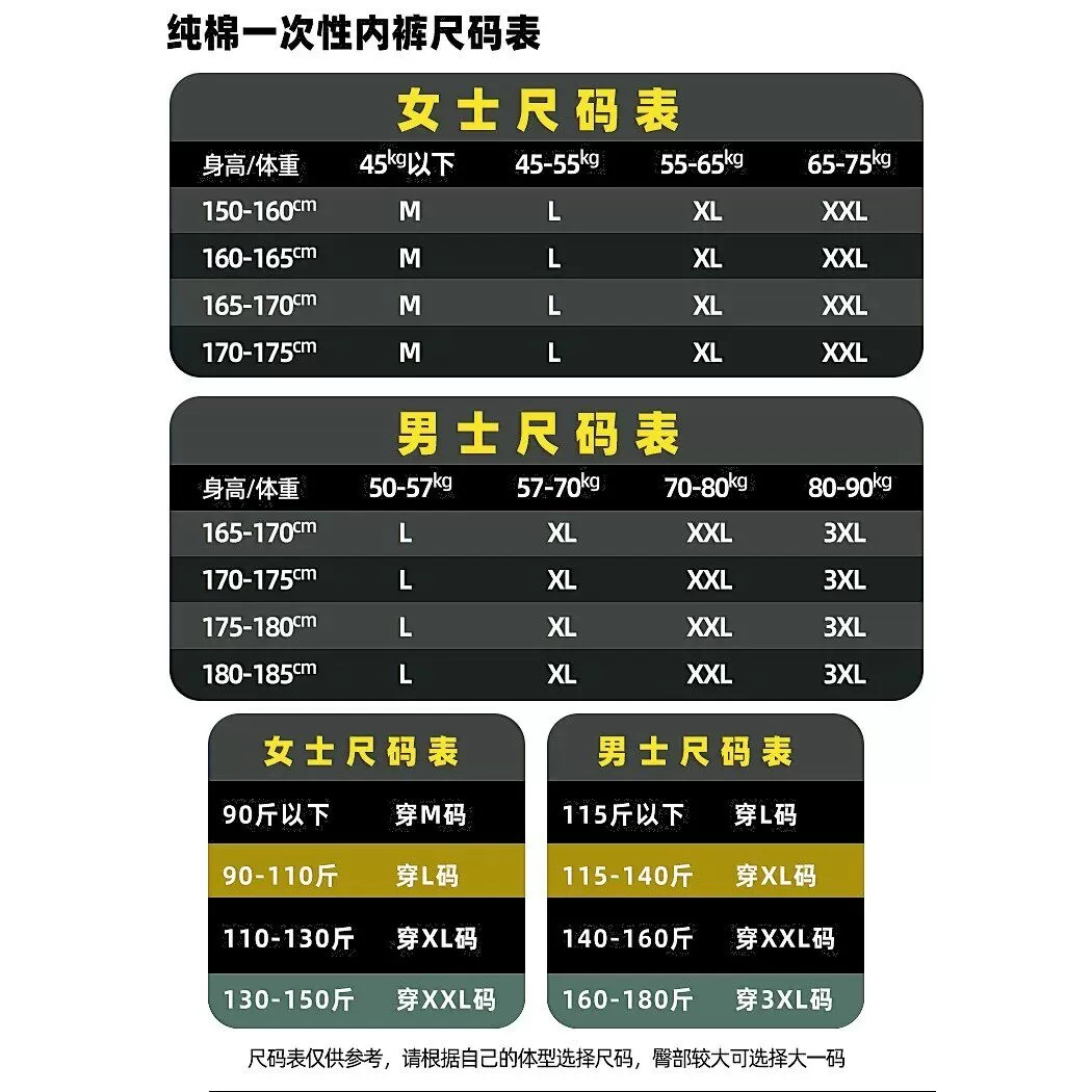【直播】Freego一次性内裤男女儿童旅行