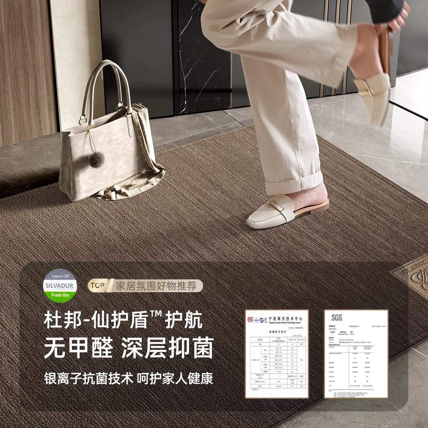 入户门地垫新款入户脚垫耐脏防滑门垫进门高级门口地毯入门可裁剪
