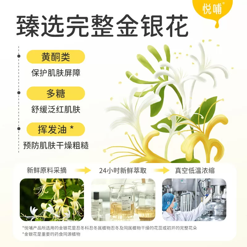 悦哺金银花婴儿爽身露液体爽身粉宝宝爽身水新生婴幼儿专用痱子水