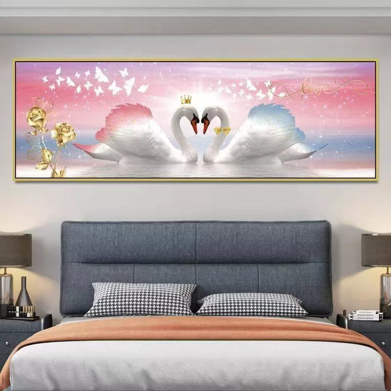 自粘卧室床头装饰画墙贴客厅沙发背景墙壁画宾馆酒店房间墙面壁画
