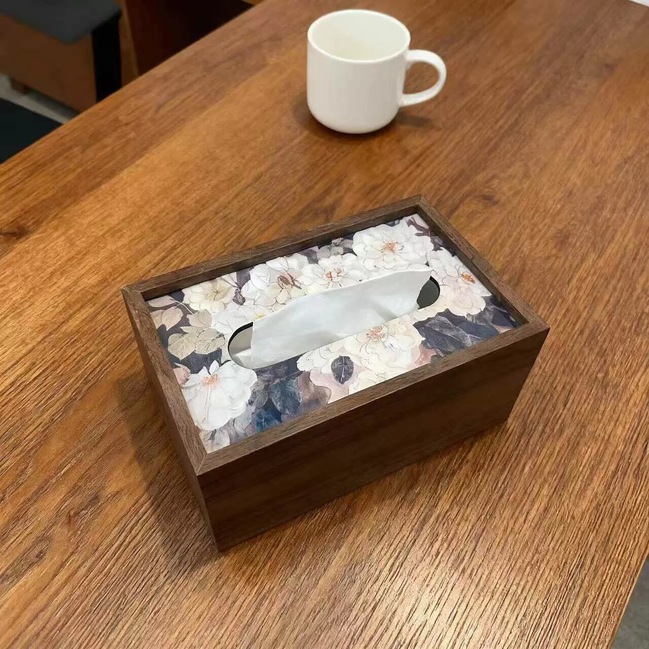木质轻奢纸巾盒茶几家用中式高级客厅高档酒店桌面收纳盒餐厅纸盒