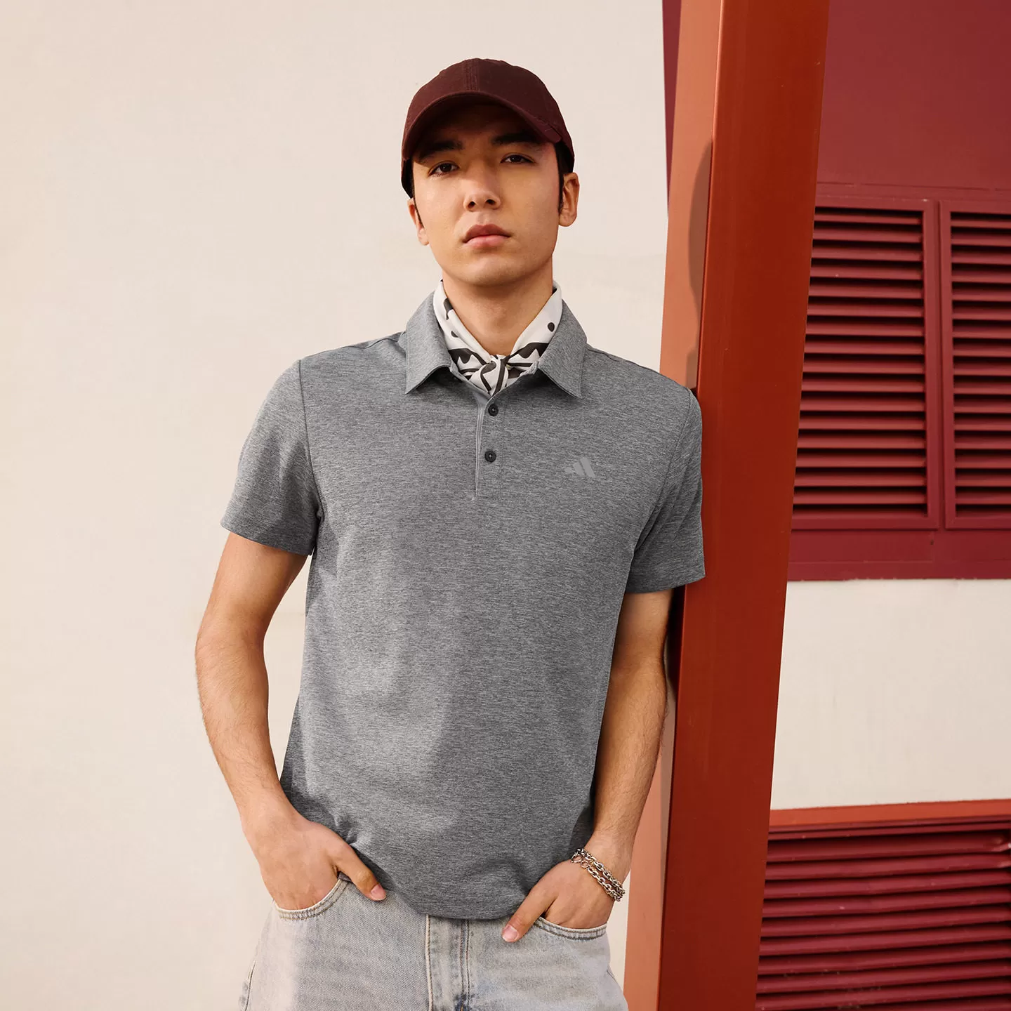 速干商务高尔夫运动翻领短袖POLO衫轻薄上衣男夏季adidas阿迪达斯