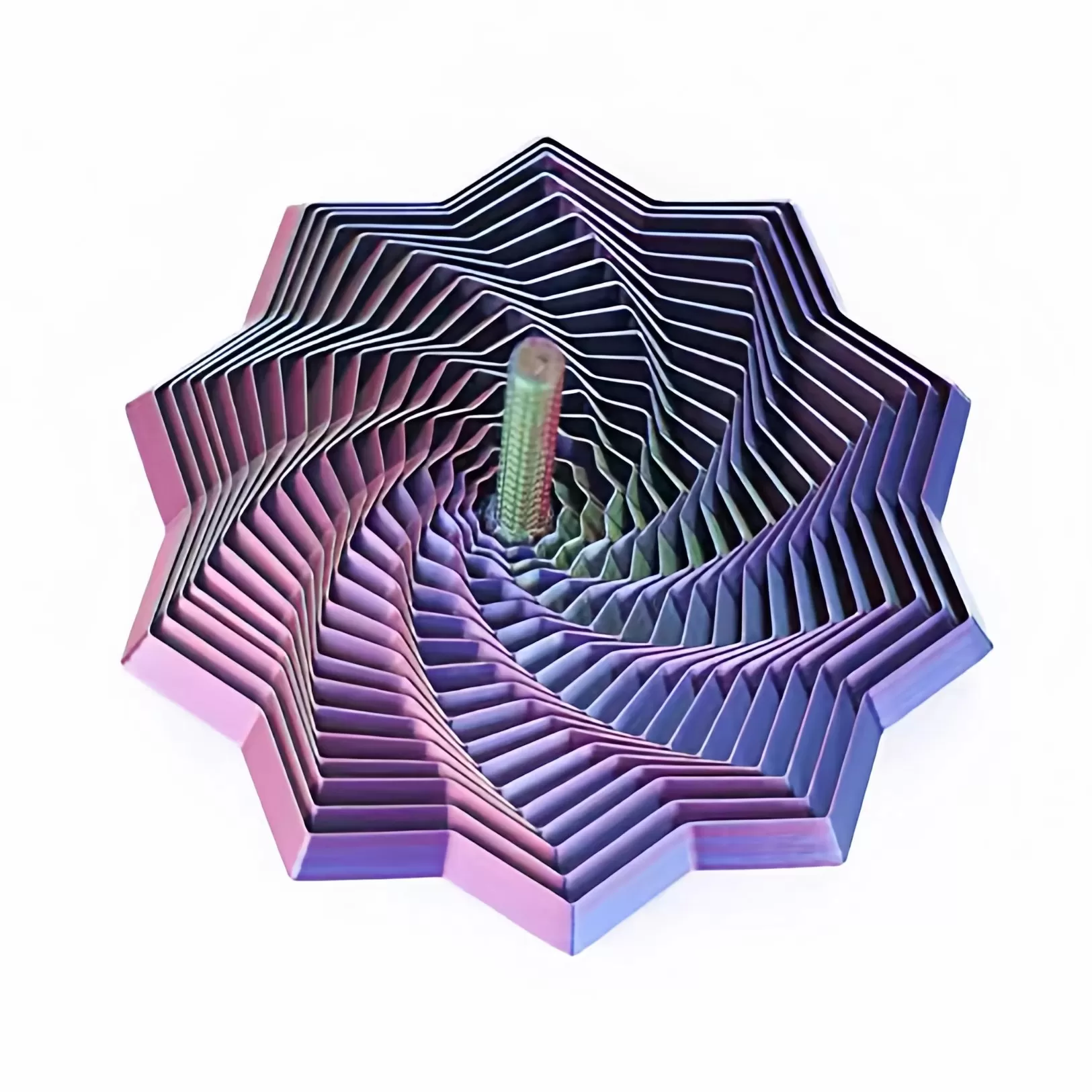 3D打印视错觉折叠儿童益智玩具多边形萝卜塔解压螺旋立体设计玩具
