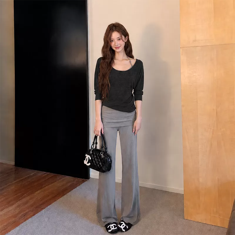 【所有女生的衣橱直播间】CCLIGUO凉感醋酸罩衫+吊带+短裙/阔腿裤