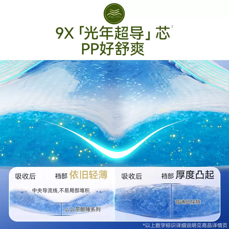 【秒杀】盛夏光年么么茶酣睡大吸量纸尿裤拉拉裤S-XL试用装