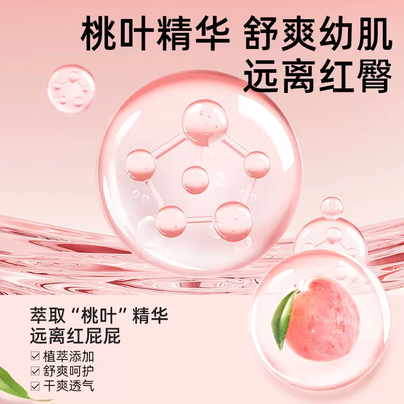 【胡可直播间】德佑婴儿桃桃隔尿垫一次性防水透气宝宝护理垫