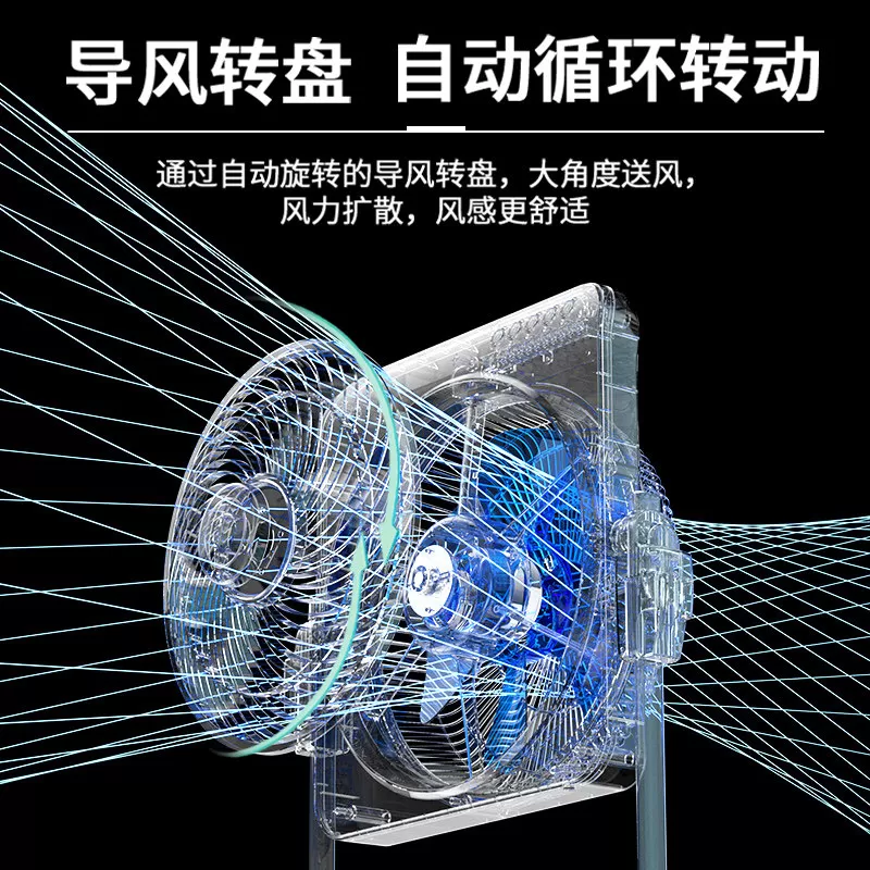 先科电风扇家用落地扇办公升降扇台式静音鸿运扇立式宿舍转页电扇