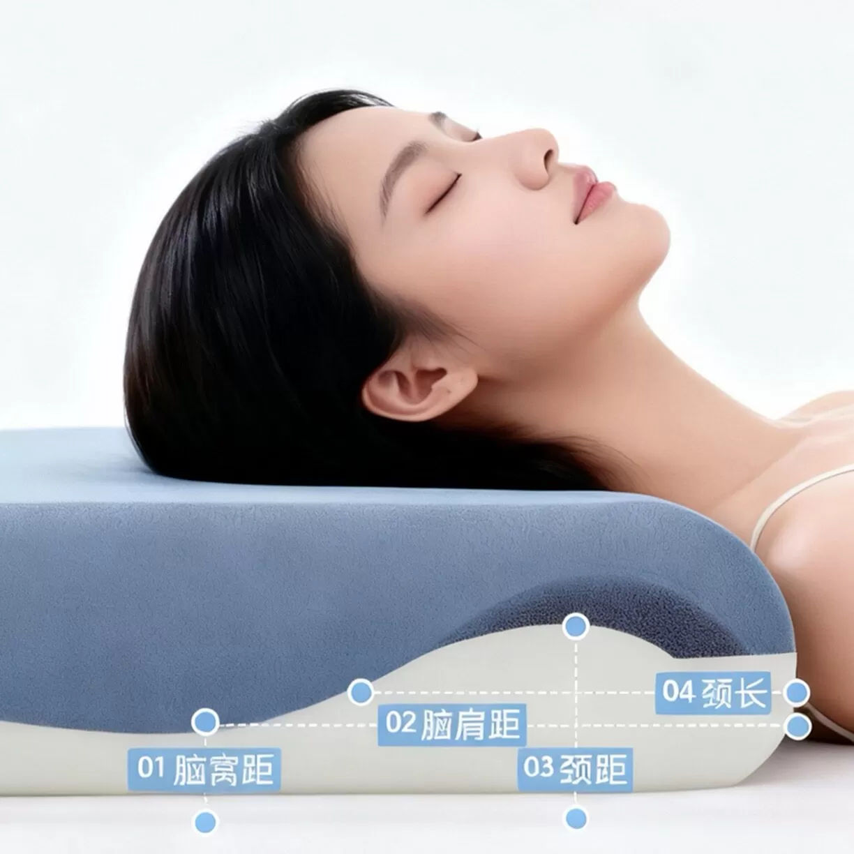 朵儿星球全新升级pro3酒店同款深睡眠记忆枕慢回弹护颈枕礼盒FT