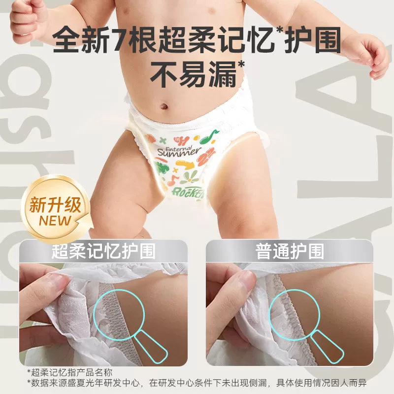 【秒杀】盛夏光年gala白金拉拉裤试用装纸尿裤透气尿不湿NB-XL