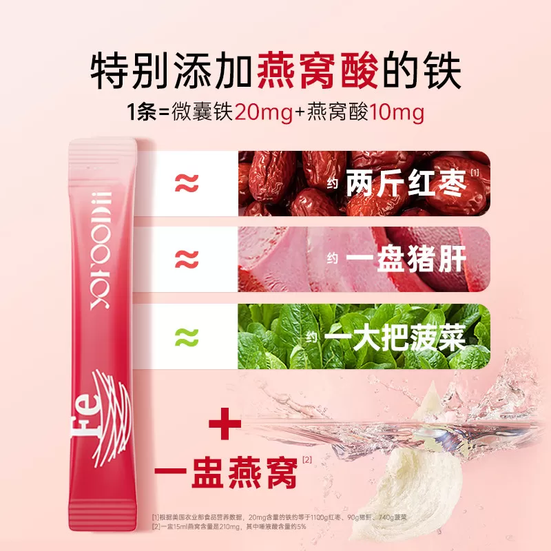 【立即付定!15号付尾款】优弗迪红颜铁补铁剂女性孕妇哺乳补气血