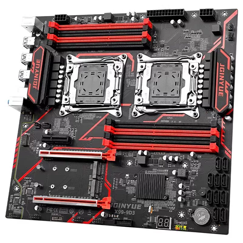 【正品】精粤X99-9D4双路9D3主板2011针V3V4 E-ATX大板台式机电脑