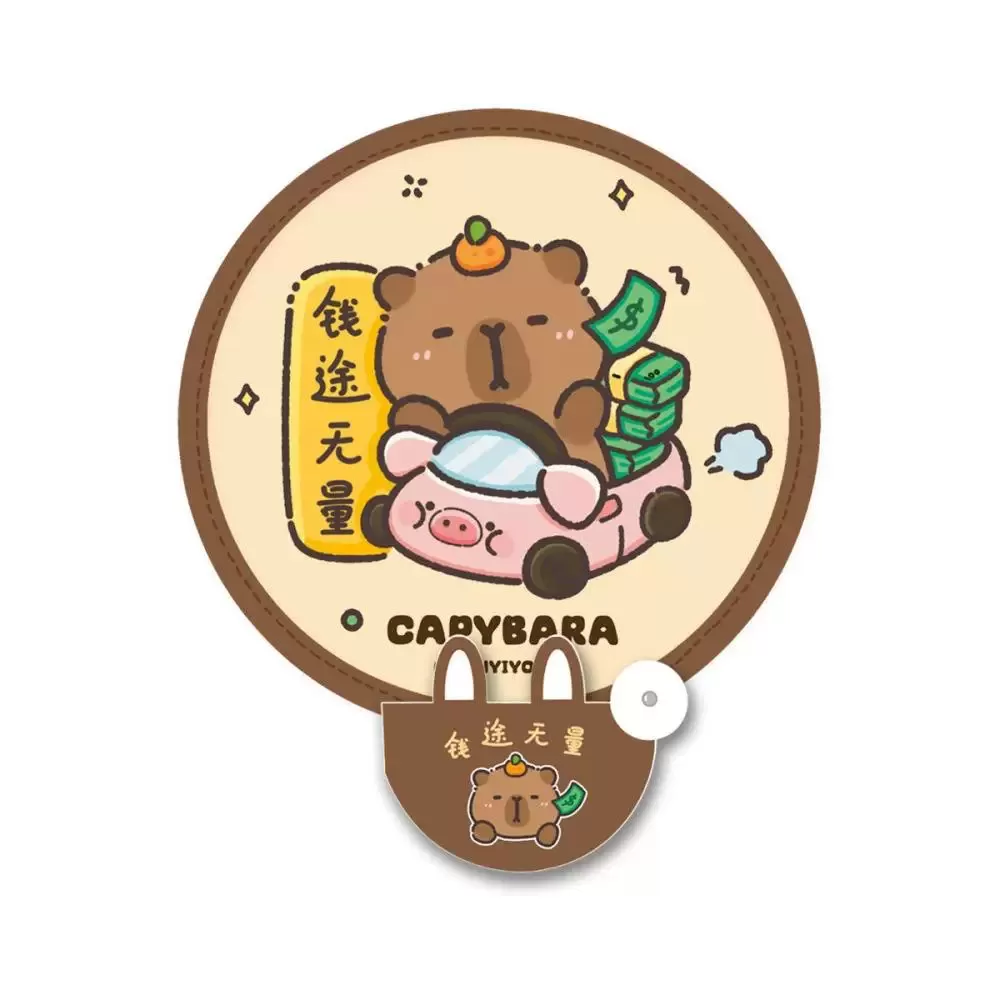 可爱团扇折叠扇子迷你布面口袋手摇扇儿童学生便携随身小圆扇