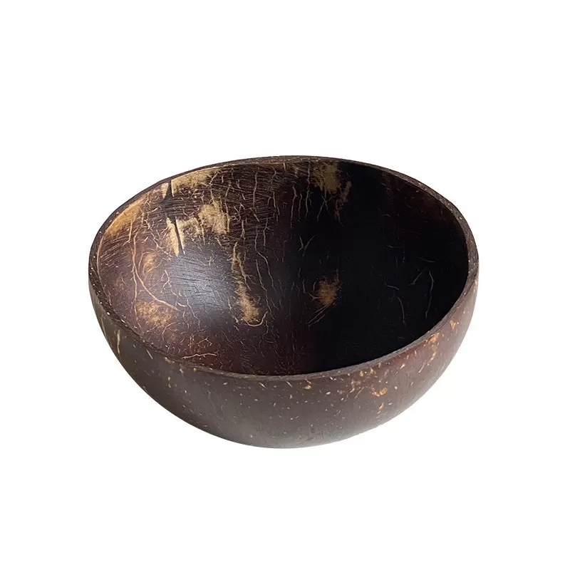 酸奶碗椰子燕麦天然椰子壳碗沙拉麦片甜品水果早餐餐具带勺木头碗