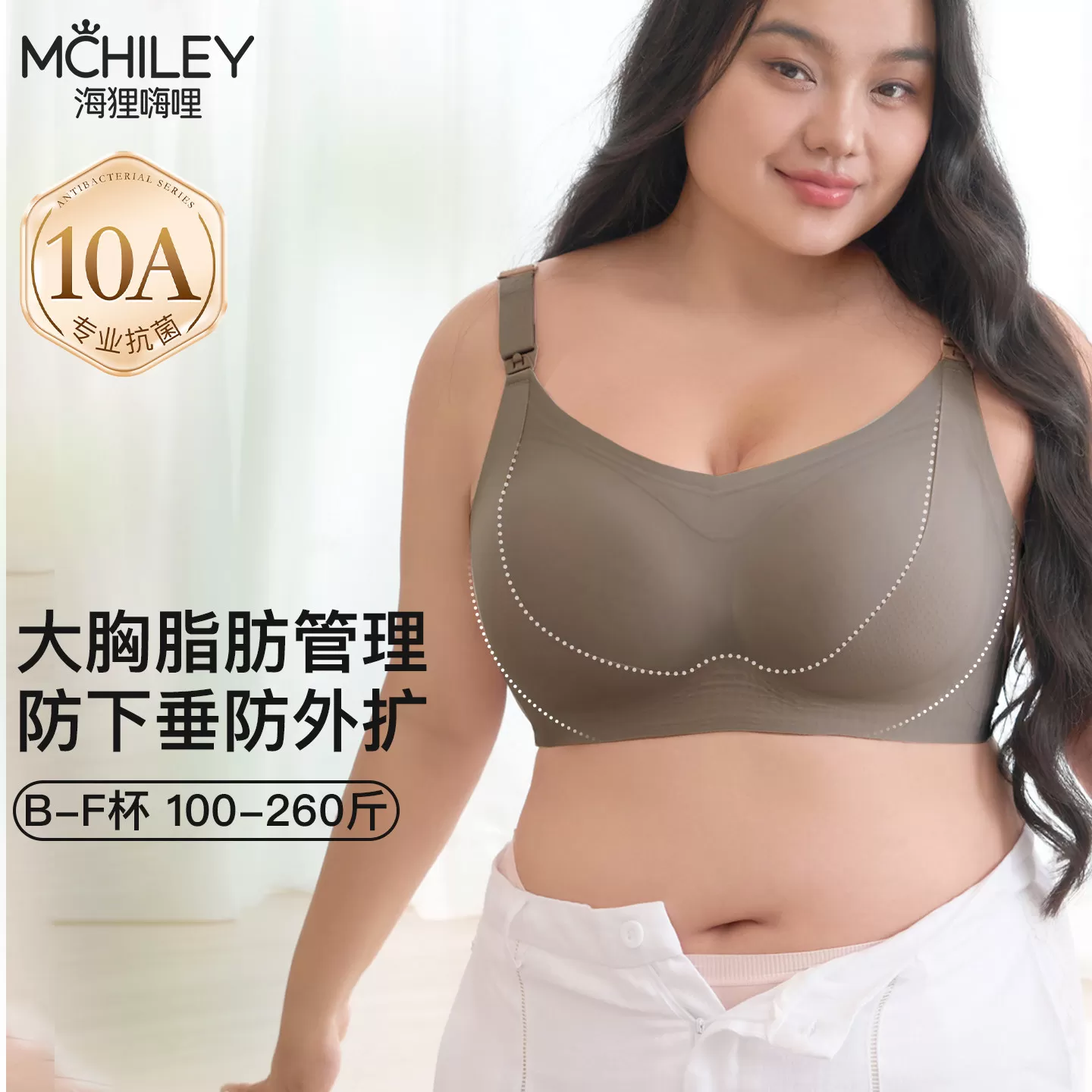 大胸大码哺乳内衣产后喂奶专用夏季薄款防下垂孕妇文胸罩孕期女全